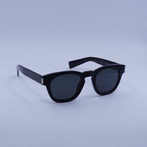 Saint Laurent SL746 001 Sunglasses Black Square Frame, Black Lenses